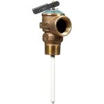 Cash Acme Temperature & Pressure Relief Valve 3/4" 175 Psi