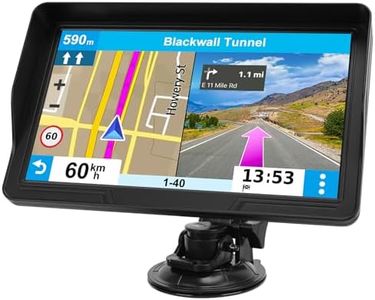 9" GPS Navigator for Car Truck RV, GPS Navigation System with 2026 Maps Free Lifetime Updates, Custom Truck Routing, Speed Camera Alerts, Day/Night Mode (Blue)