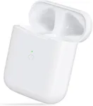 Wireless Charging Case for AirPods 1st/ 2nd Gen, Charger Case Replacement for Air Pod 1/2 Generation, Support Blue-Tooth Pairing Sync Button and Built-in 450 mAh, No Earbuds