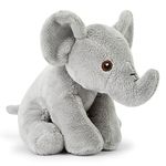 Zappi Co 100% Recycled Plush Elephant Plush Toy (13-15cm) Stuffed Soft Cuddly animals Collection For New Born Child Tiktok featured