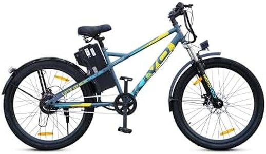 Motovolt Kivo Standard Electric Cycle | 36V 250W BLDC Motor | Up to 45 KM Range | 6Ah Removable Li-ion Battery (IP65, BIS Certified) | 110 kg Payload | Front Suspension | 26” Tyres | Solid Grey Satin