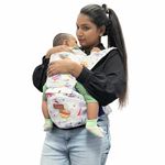 Motherly 6-in-1 Baby Carrier Bag for 6 to 36 Months - Kangaroo Style with Hip Seat for Comfort Carrying (White Superman)