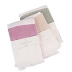 HABER 100% Bamboo Large Bath Towel Ultra Soft, Light Weight, & Quick Dry Towel for Bath, Travel, Gym, Beach, Pool, and Yoga | 76 X 152 cms Pack of 3 (Assorted Colours)