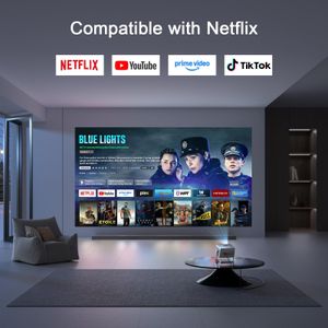 VOPLLS 4K Smart Projector – Home Theater WiFi Bluetooth