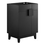 Modway Miles 24” Bathroom Vanity Cabinet in Black, (Sink Basin Not Included)