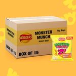 Walkers Monster Munch Roast Beef Snacks Crisps Case of 15x72g