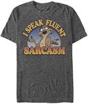 Disney Men's Lion King Sarcasm T-Shirt, Charcoal Heather, 3X-Large