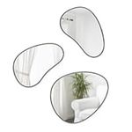 Umbra Hubba Pebble Mirrors, Set of 3, Titanium