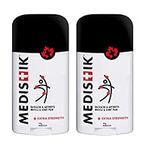 MEDISTIK Extra Strength Pain Relief Stick. Long Lasting Topical Pain Reliever for Backache, Arthritis Muscle & Joint Pain, 58g, Pack of 2