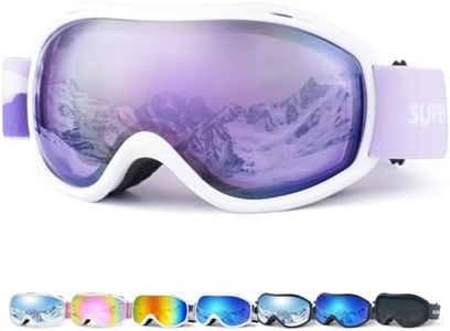 Supertrip Ski Goggles Men Women Anti-Fog Snow Goggles UV Protection Snowboard Goggles for Adult Youth