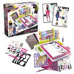 Style 4 Ever OFG 232 Fashion Designer Studio, Real Adhesive Fabrics, Design From Scratch, Stickers, Gems, Pencils, Gluestick + So Much, Multicoloured, Studio-OFG232