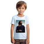 Boys SG White Bollywood Animal Movie Ranveer Kapoor Cotton Dot Knit Fabric Graphic Print Round Neck Half Sleeve Tshirt