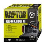 Raptor Roll-On Bed Liner Kit, Truck Bed Liners, Long-Lasting Protection, Black, 1 Gallon