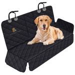 Pets Sanctuary Dog Car Seat Covers with Non-Slip Back Seat - Heavy-Duty, Waterproof, Scratch-Resistant Dog car Hammock for The Backseat - Shields Against Dirt, Pet Hair (Compact)