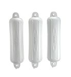 Attwood Softside Boat Fender - White 5" x 22" - 3 Pack Softside Boat Fender 93553P2 - White 5" x 22" - 3 Pack