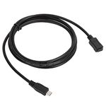 USB Extension Cable, Double Shielded USB Cable, USB2.0 Male to Female Extension Cable, Cable Length About 1.5M/4.9Ft Extension Cable for Cell Phones Tablet PC