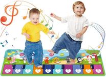 Piano Mat,Kids Musical Mat with 8 Instruments Sounds and 17 songs,Baby Early Education Portable Dance Music Piano Keyboard Carpet Musical Play Game Toddler Toys for 3 4 5 6 Year Old Boy Girl Gifts