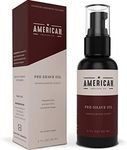 Pre-Shave Oil (Sandalwood Scent) for Effortless, Smooth & Irritation-free Shave, Natural Handcrafted Blend Argan & Jojoba Oil, Protects Razor Burn, Premium Pre-Shave Oil by American Shaving Co - 2 Oz