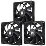 Thermalright TL-C12C X3 CPU Fan 120mm Case Cooler Fan, 4pin PWM Silent Computer Fan with S-FDB Bearing Included, up to 1550RPM Cooling Fan（3 Quantities）