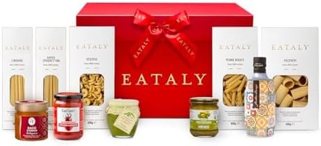 Eataly – Cesto Gastronomico con pasta 100% grano italiano IGP, olio evo e sughi – Kit Pasta e Sugo - Kit 10 prodotti