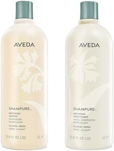 Aveda Shampure Nurturing Shampoo & Conditioner Duo | Daily Shampoo & Conditioner for Normal, Fine to Medium Hair |96%+ Naturally Derived*| Calming Aroma of Lavender & Ylang Ylang |Liter Size
