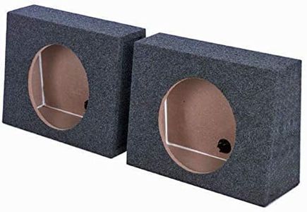 QPower QTW10 Single 10" Sealed Car Audio Subwoofer Sub Box Enclosures (2 Pack)