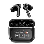 ANC Active Noise Cancelling Wireless Bluetooth 5.4 Earbuds with Touch Screen In Ear Blue Tooth Headphones Wireless Earphones ENC Ear Buds Noise Cancelling TWS Ear Phones Bluetooth for iPhone Android