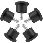 VORCOOL 5pcs Chairs Glide Castors Glides Replacement Furniture Floor Gliders for Office Home(Black)