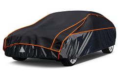 Kayme Hail Protector Car Cover，Anti Hail Thickened Multi-Layered EVA Car Cover Waterproof All Weather with Wind Straps, Outdoor Hail Protection Cover, Fit Sedan/Coupe-Length (194 to 208 Inch)