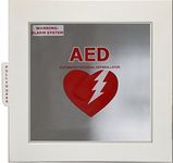 Alarmed AED Defibrillator Wall Mounted Storage Cabinet Fit for Philips and Most Major Brands