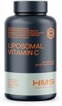 HMS Nutrition Premium 1600mg Liposomal Vitamin C - Fat Soluble - Non-GMO - Soy, Dairy, Gluten Free - 180 Capsules