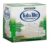 Rust-Oleum 384166 Acrylic Tub and Tile Refinishing 2-Part Kit, Gloss Coastal Fog