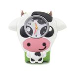 Stands Out, Supplying Outstanding Gifts Wacky Watch Cow Farmyard Design Slapwatch Fast Fit Kids Childrens Silicone Watch Band Learn to Tell The Time Unisex Instant Fit Any Size