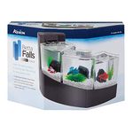 Aqueon Betta Falls Aquarium 3 Section Fish Tank With QuietFlow Filter