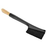 Coffee Brush, Grinder Espresso Brush with Double-Head Coffee Milk Powder Brushes Soft Nylon Hair Dusting Brush for Coffee Shop Bar Utensils Accessories