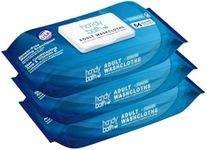 HandyBath Wipes for Adult - Extra Large WashCloth, Scented, Rinse-Free - Soft, Gentle for Sensitive Skin, Senior, Post-Surgery and Travel Hygiene, 3-Pack