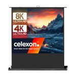 celexon mobile business and home cinema projector screen Ultramobile Pro plus portable screen with scissor joint – 180 x 135cm - 85” inch – 4:3 - gain 1.2