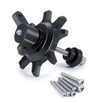 RCLIONS 1.9/2.2 Inch RC Beadlock Wheel Hub Tire Installation&Removal Tool Assembly for TRX4 SCX10 1/10 RC Crawler Car Upgrade Parts (Black)