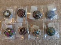Lot of 8 Standard  Size 20MM Authentic Ginger Snaps- Fashion Jewelry  Set - 7S