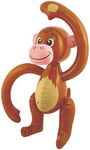 Monkeyin' Around 991830AMS-Fltb-S-C Monkey Blow-Inflatable-24-Inch, Brown