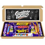 Chocolate Hamper | Letter box Chocolate Gift Selection Box | 10 Fullsize Cadbury Dairy Milk Chocolate bars | Ideal Gifts For Women, Men, Kids (Good Luck Exams)