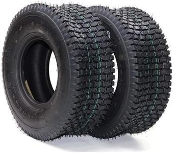GarveeLife 13x5.00-6 Lawn Mower Tires Set of 2, 4 Ply Lawn Mower Tire, 13x5x6 Tractor Turf Tire for Garden Tractor Riding Mover, 295lbs Capacity, Tubeless