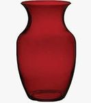 8" Red Tinted Rose Vase - Decorativ