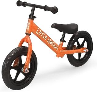 Little Nation Balance Bike for Toddlers – Lightweight Baby Toy Bike, No Pedals, Safe and Fun Toddler Toy for Kids (Orange)