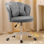 ALEAVIC Ergonomic Office Chair, Computer Chairs, Home Office Desk Chair, Cute Butterfly Chair, with Adjustable Lumbar Support, Swivel Task Chair Height Adjustable (Grey)