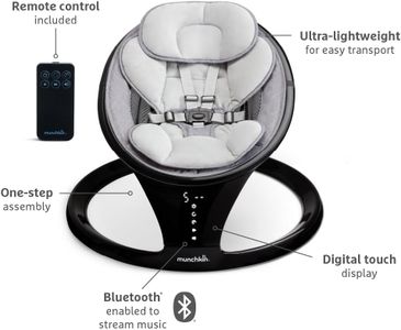 Munchkin Electric Baby Swing – Black, Soothing Motion Seat