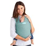 Moby Wrap Baby Sling Carrier for Newborn to Toddler - Element - Baby Wrap Carrier Slings - Perfect Baby Holder for Mom & Dad - Adjustable for All Body Types - Hydro