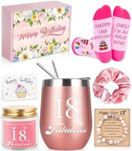 18th Birthday Gifts For Girls, 18th 18 Year Old Girl Birthday Gifts For Her, Daughter, Niece, Granddaughter, Sister, Bestie, Girlfriend, Unique Best Birthday Gifts For 18 Year Old Girl