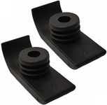 Walker Ski Glides 1 Pair, Universal Fit Walker Feet Glides, Durable and Smooth Walker replacement Feet Tips, Walker Accessories Black