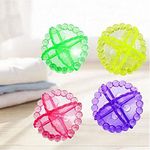 Tabrecta 12pc Silicon Washing Machine Cloth Wash Brush Cleaning Ball | Wash Without Detergent Soft Fabric Washer Helper Cleaning Ball (Multicolor Pack of 12)